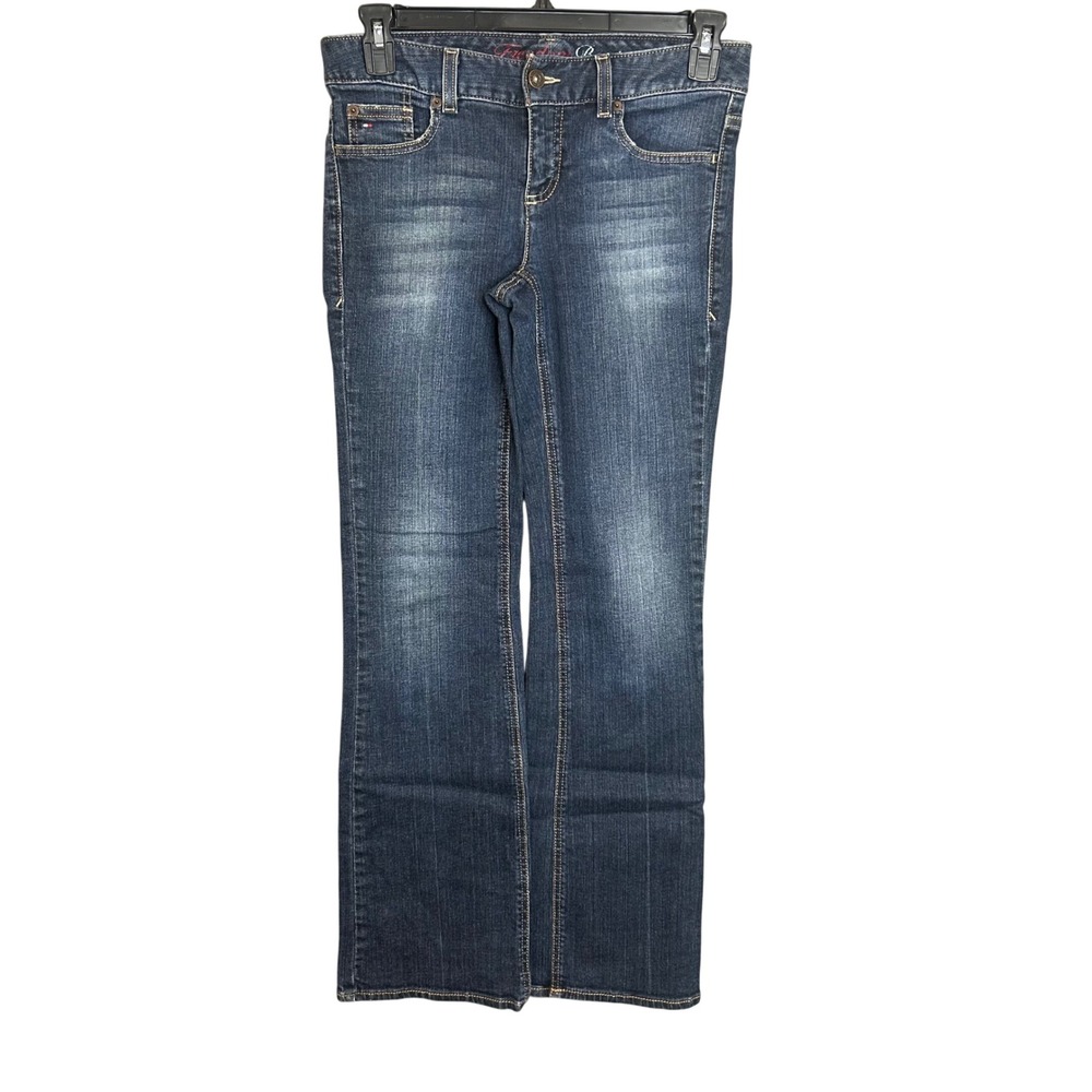 Tommy Hilfiger Freedom Boot Jeans Womens 6R Dark Wash Bootcut Blue Denim 6